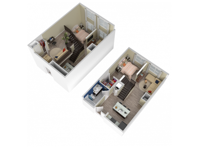 1 Bed floor plan