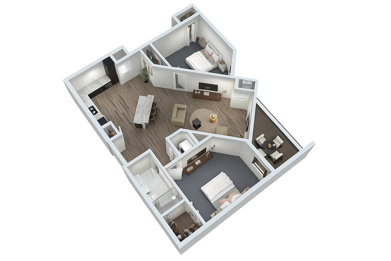 2 Bed floor plan